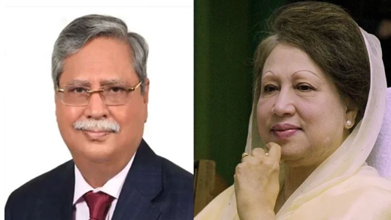 রাষ্ট্রপতি মোহাম্মদ সাহাবুদ্দিন ও বেগম খালেদা জিয়া। ছবি: কোলাজ